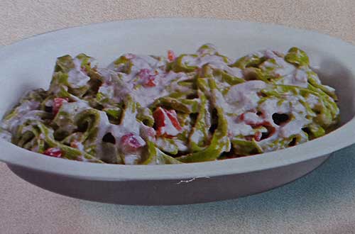 Ricetta tagliolini verdi panna speck