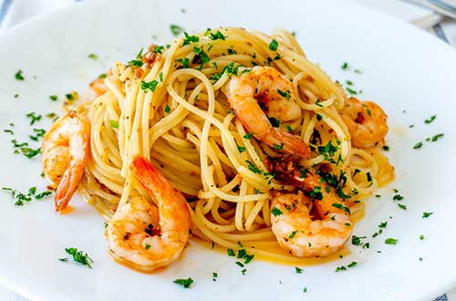Ricetta Tagliolini al limone e gamberi